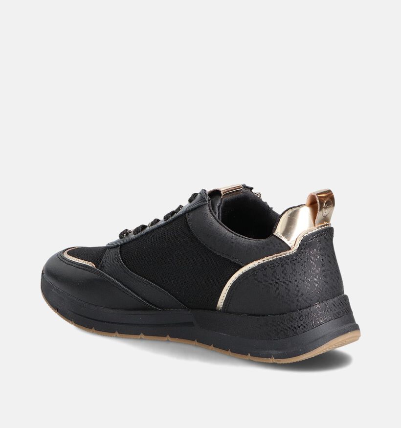 Tamaris Zwarte Sneakers met Rits voor dames (360669) - geschikt voor steunzolen