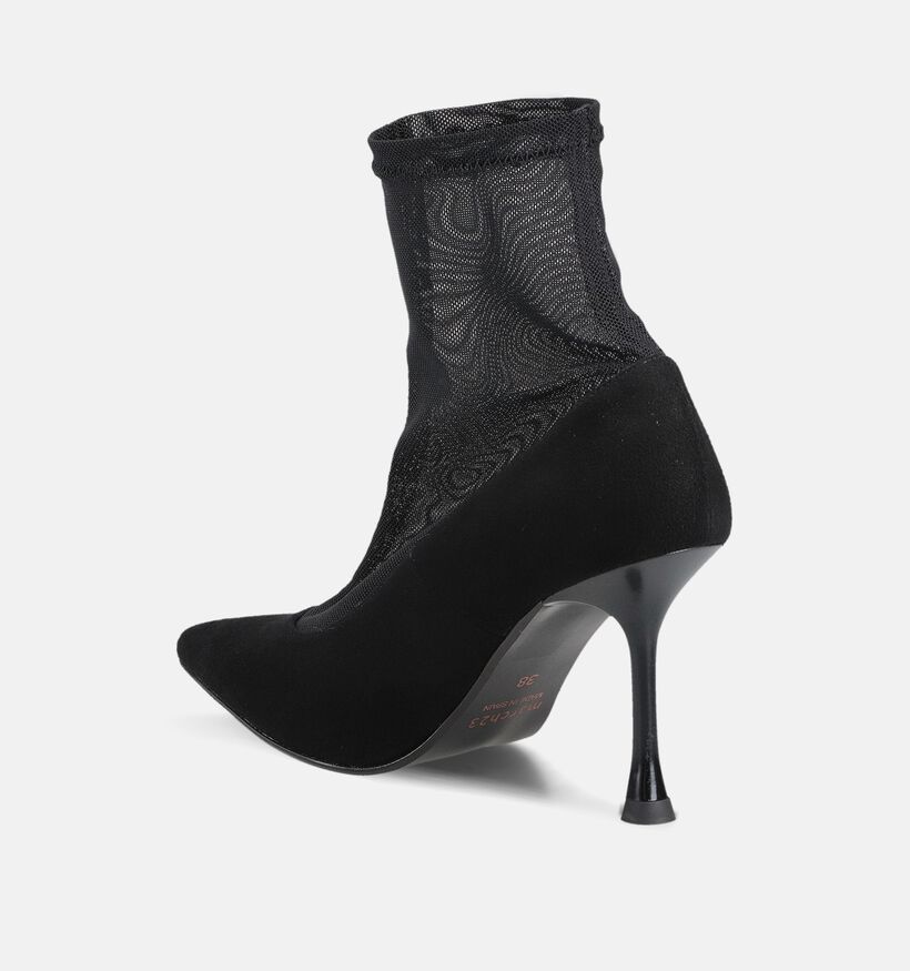 March23 Vasco Black Mesh Zwarte Pumps voor dames (364195)