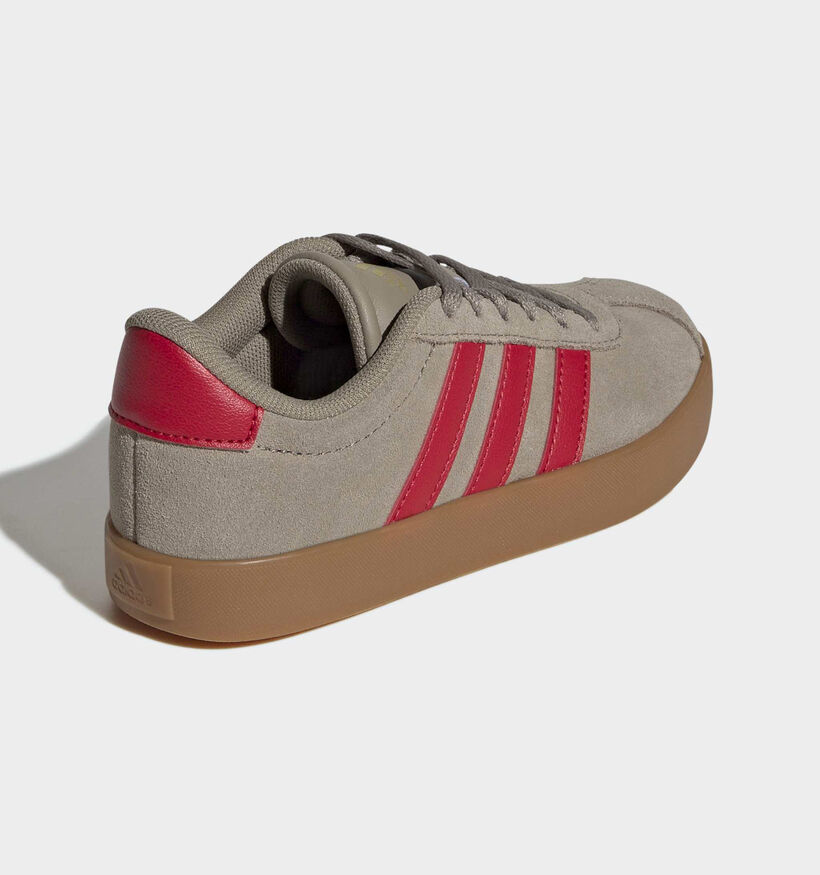 adidas VL Court 3.0 Baskets basses en Kaki pour gar&ccedil;ons (372618)