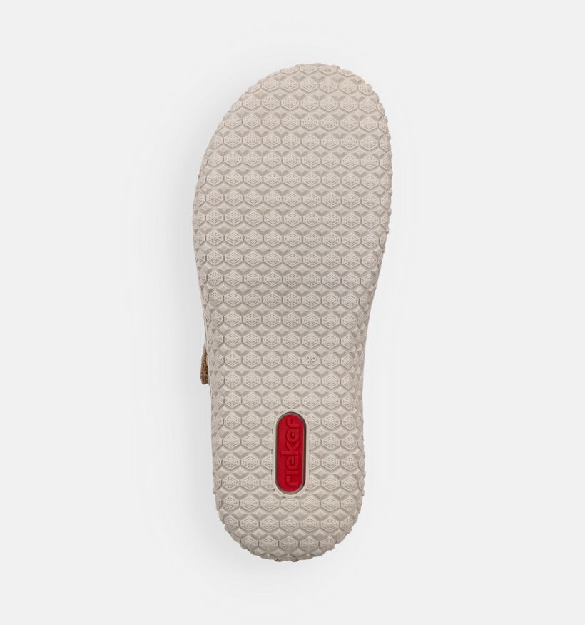 Rieker Antistress Beige Slippers voor dames (370431) - geschikt voor steunzolen