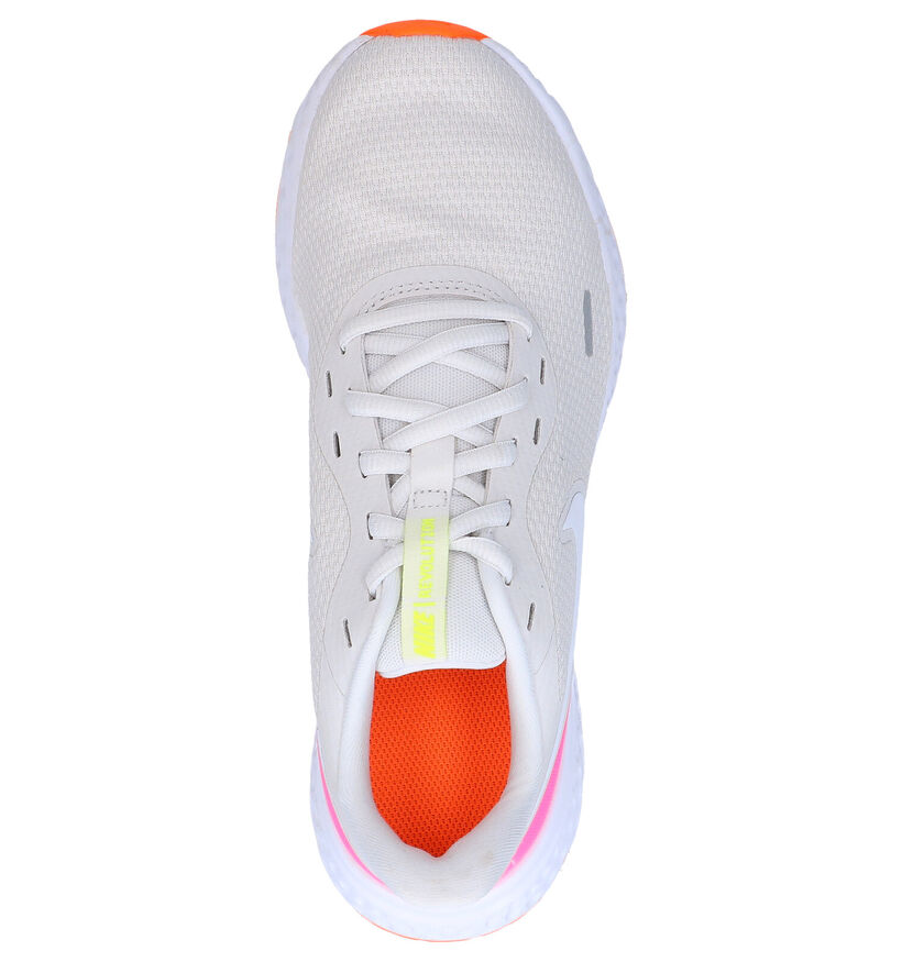 Nike Revolution 5 Baskets en Blanc en textile (265865)