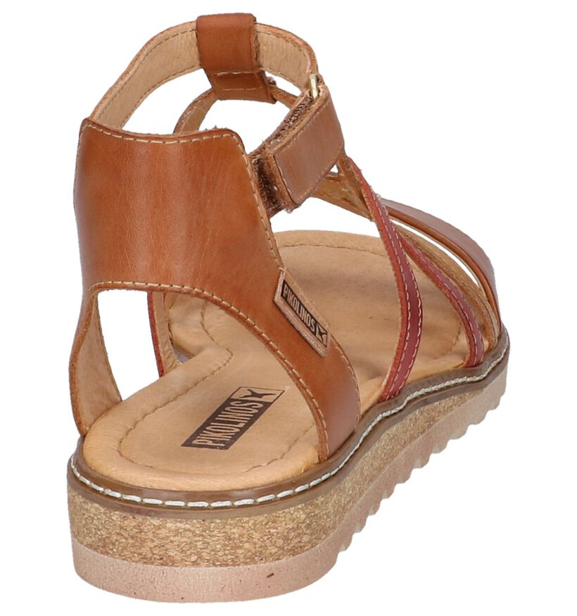 Cognac Sandalen Pikolinos Alcudia in leer (247271)