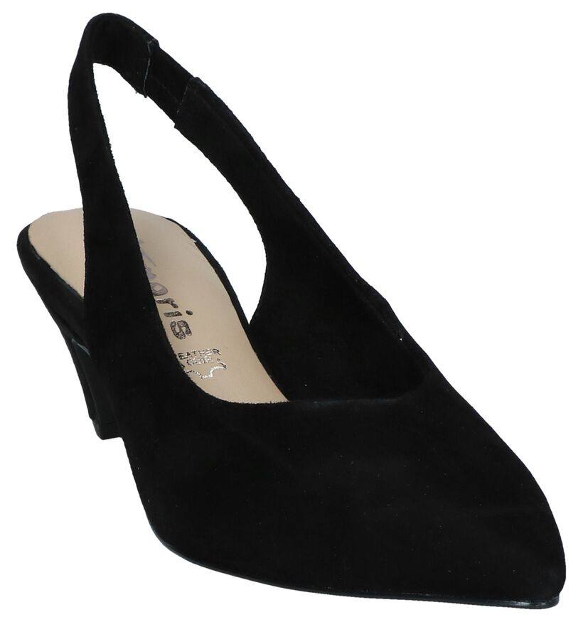 Zwarte Pumps Tamaris TOUCH it in daim (244267)