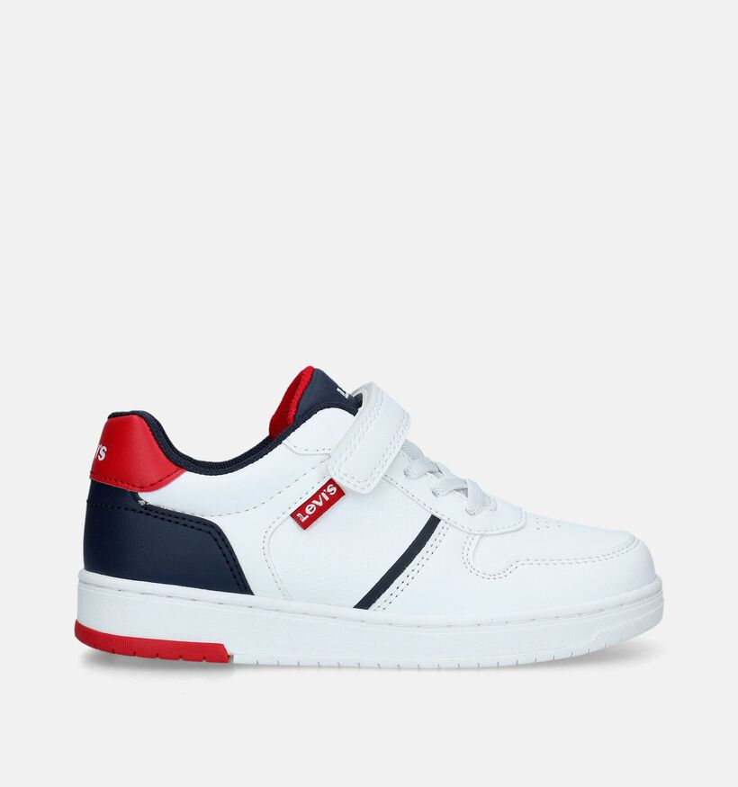 Levi's Kick Vel K Witte Schoenen met elastiek/velcro voor jongens (338608) - geschikt voor steunzolen