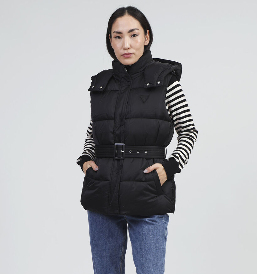 Guess Zwarte Korte bodywarmer voor dames (353614)