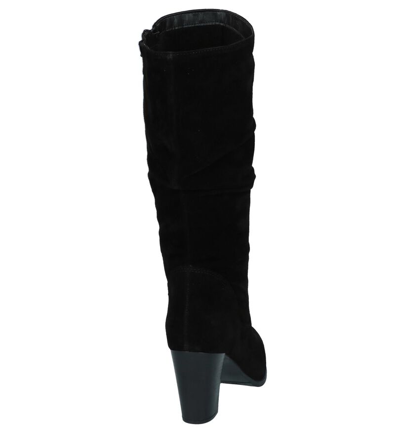 Zwarte Lange Laarzen Tamaris TOUCH it in daim (247338)