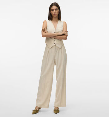 Vero Moda Broeken Beige