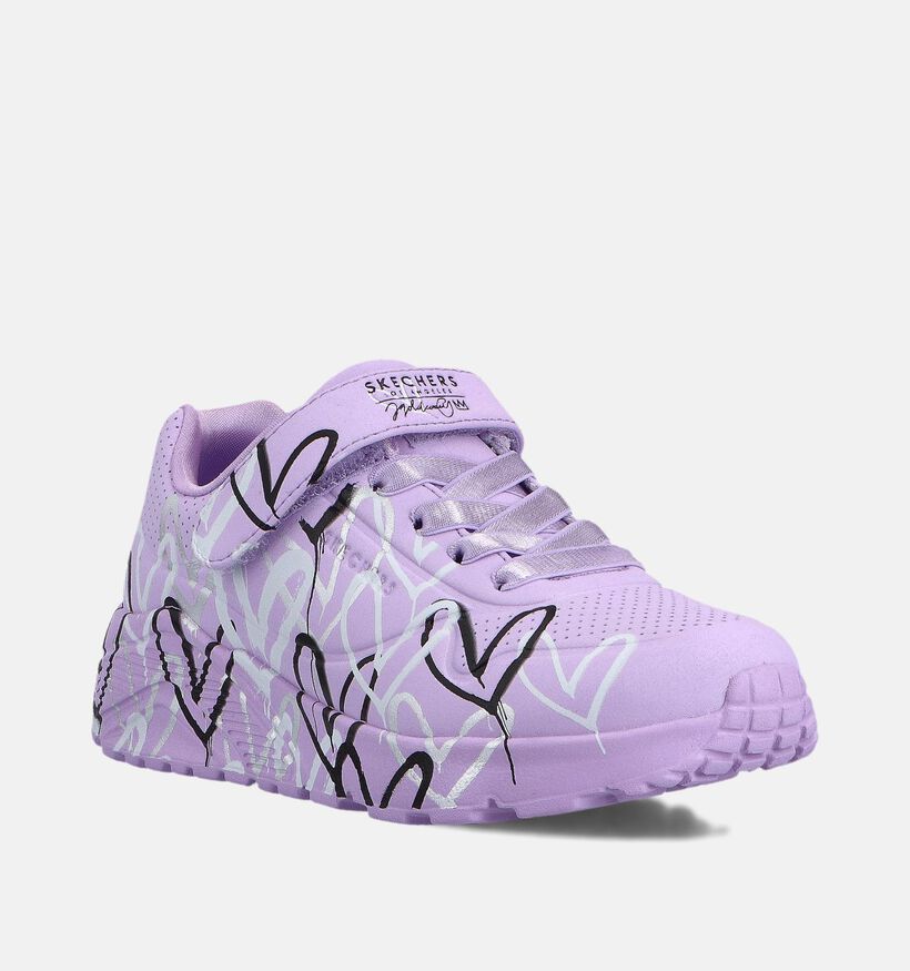 Skechers Uno Lite Love Levitate Lila Sneakers voor meisjes (375707)