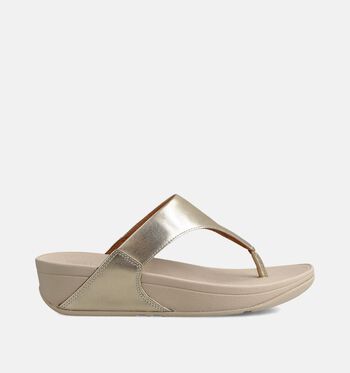 FitFlop Lulu Slippers Zwart/Wit/Goud/Cognac/Blauw/Roze