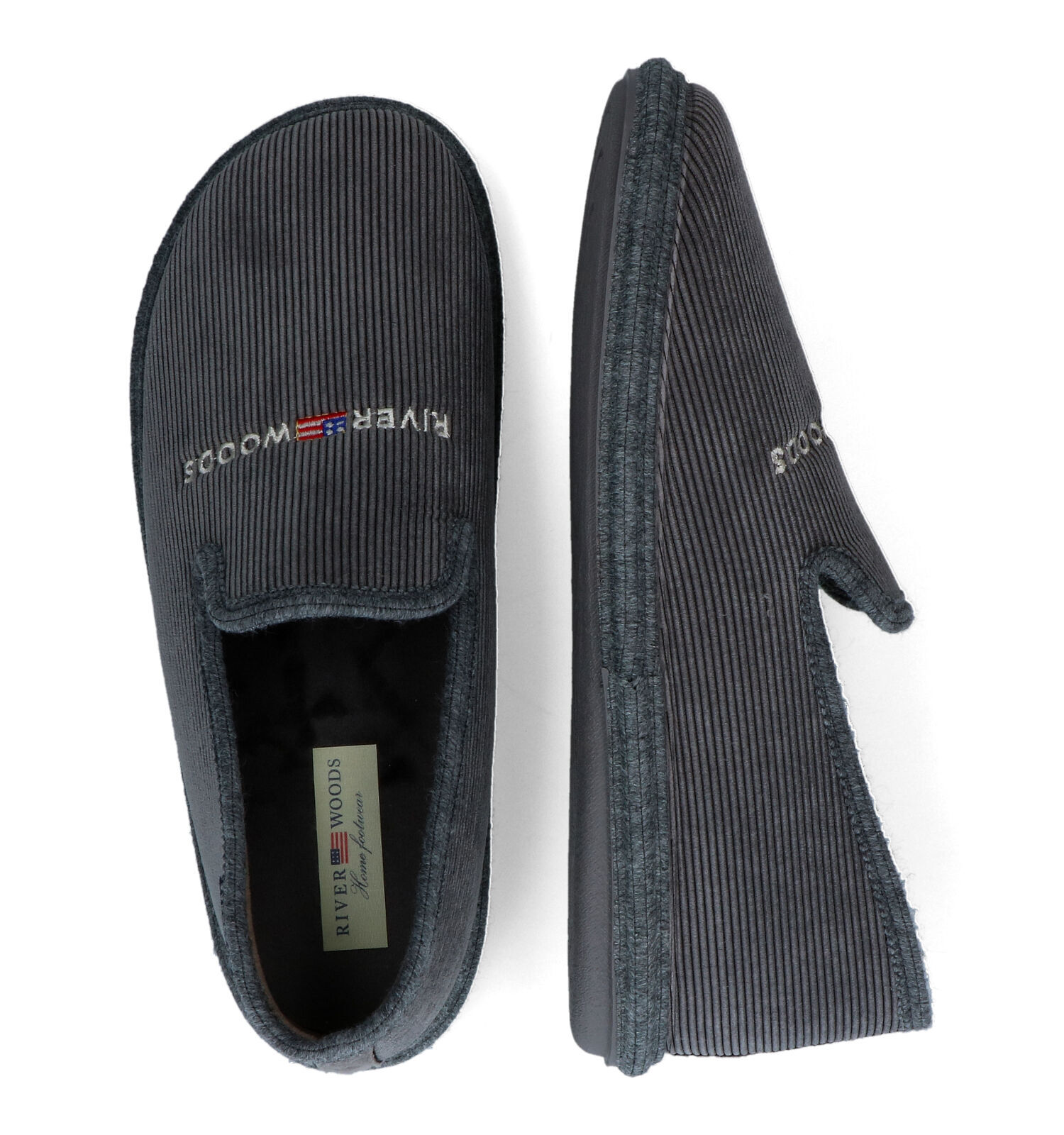 River Woods Hein Grijze Pantoffels Heren Pantoffels Online op