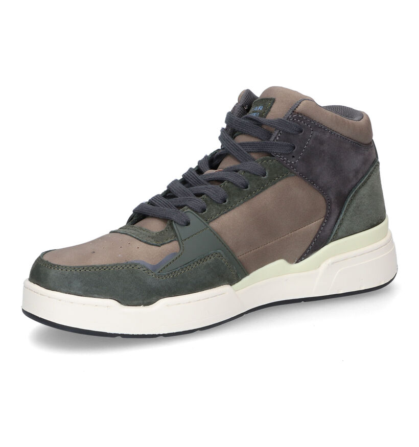 G-Star Attacc MID Baskets en Khaki pour hommes (314305) - pour semelles orthopédiques