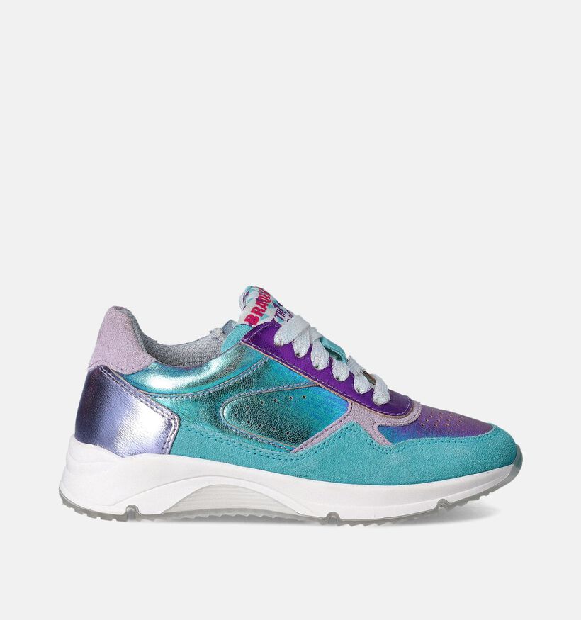 Braqeez Feedrah Flow Baskets en Turquoise pour filles (357459) - pour semelles orthopédiques