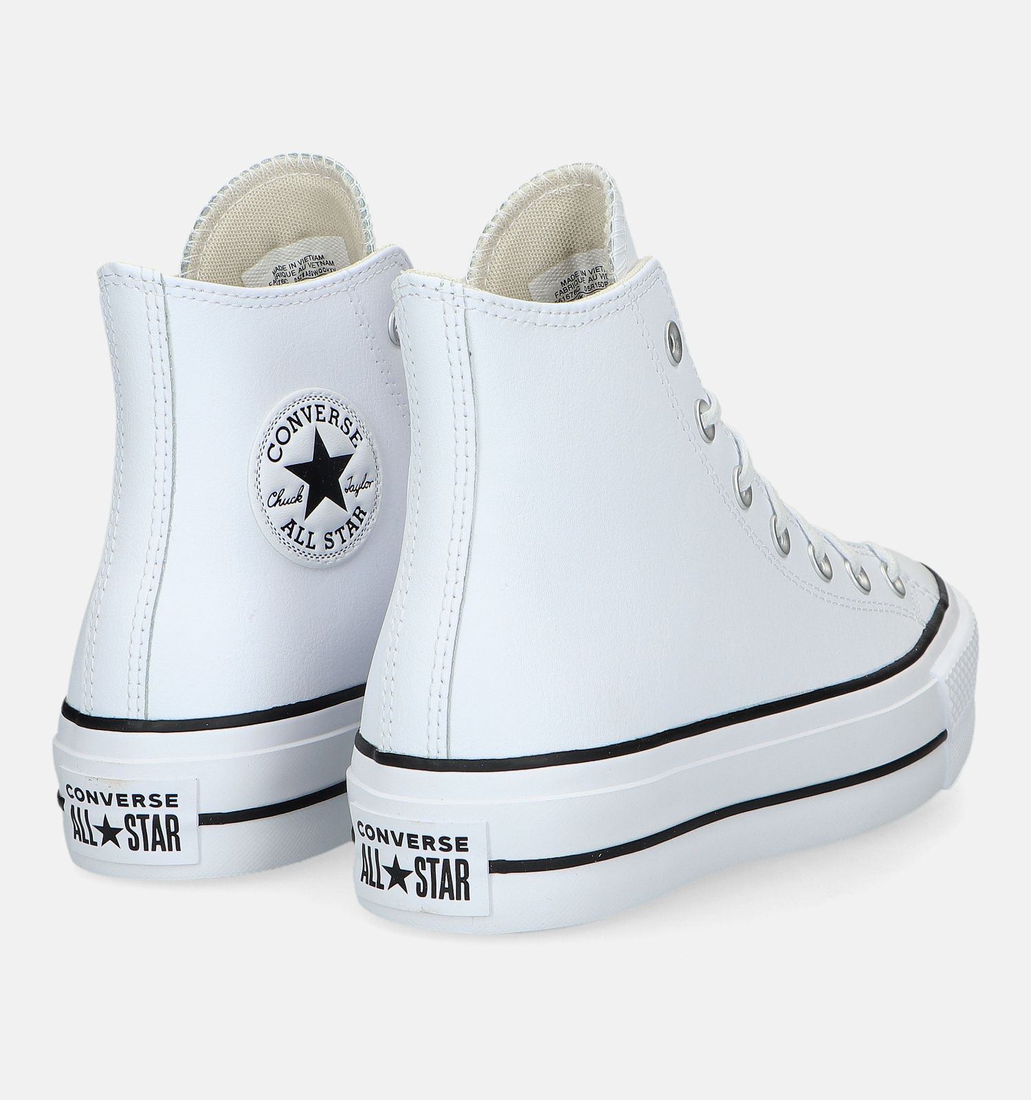 Witte converse platform shop
