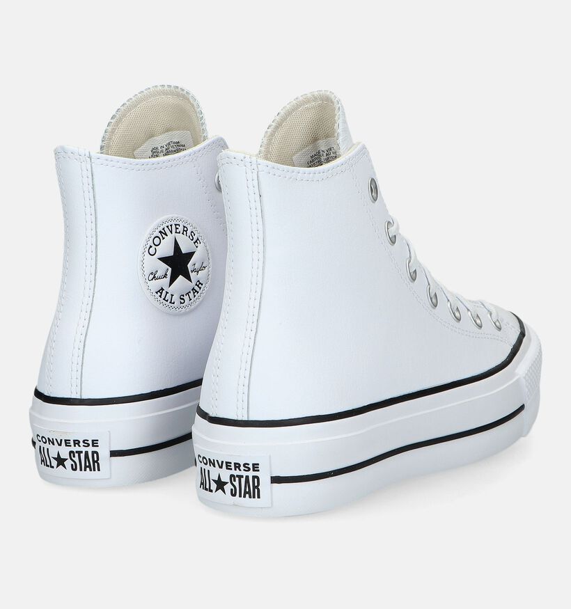 Converse Chuck Taylor All Star Platform Baskets en Blanc pour femmes (327862)