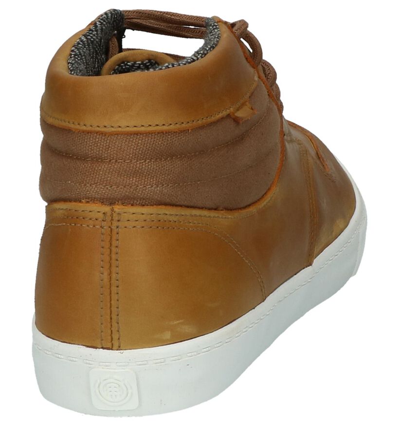 Element Skate sneakers en Cognac en cuir (200728)