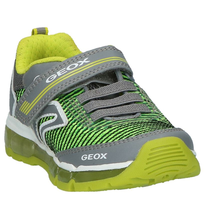 Geox Groene Sportieve Sneakers met Lichtjes in stof (210532)