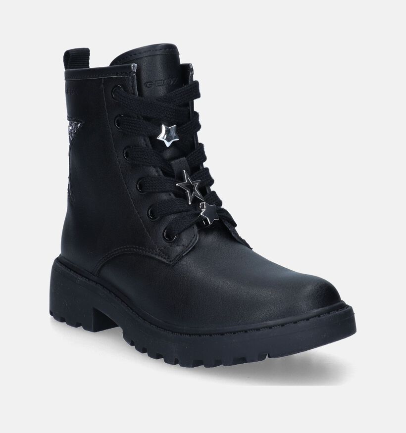 Geox Casey Zwarte Boots voor meisjes (345957) - geschikt voor steunzolen