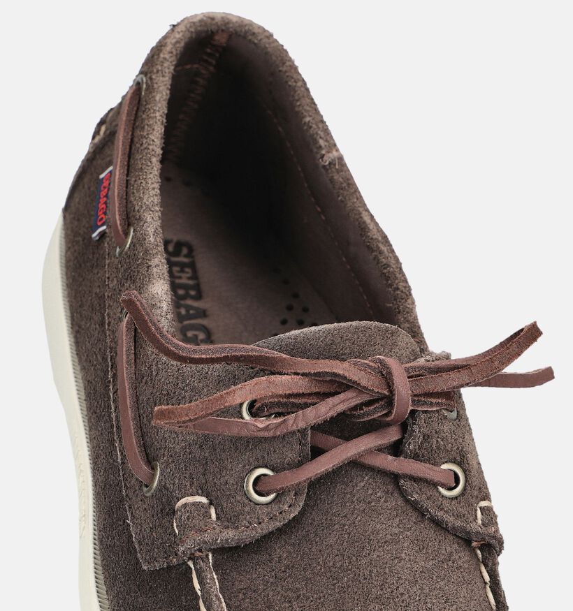 Sebago Dockside Portland Flesh Out Donkerbruine Bootschoenen voor heren (377069)