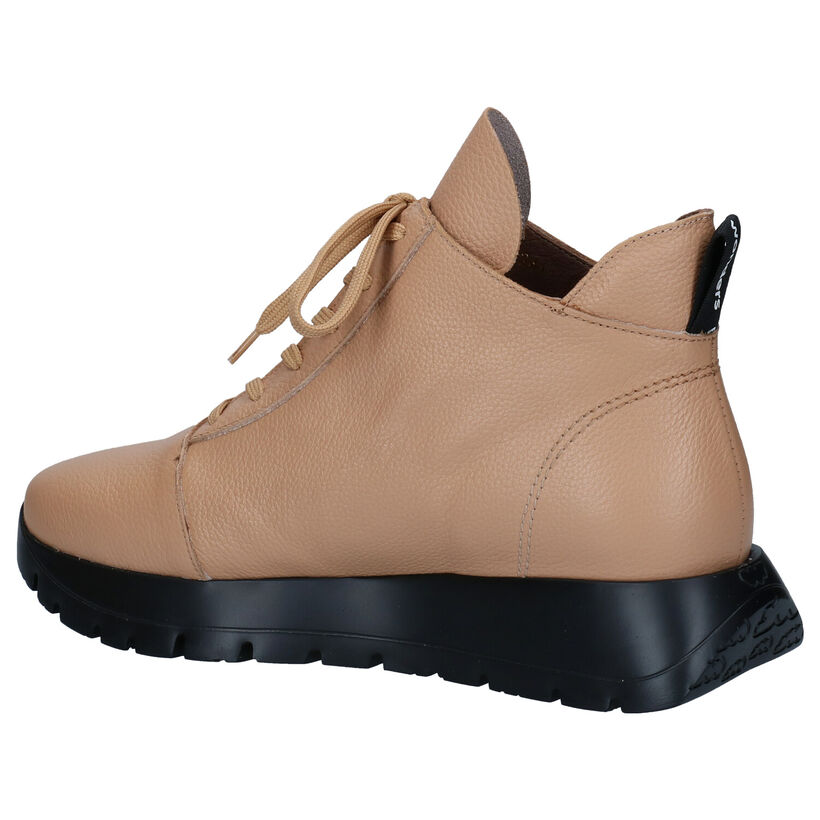 Wonders Naturel Hoge Veterschoenen in leer (298916)