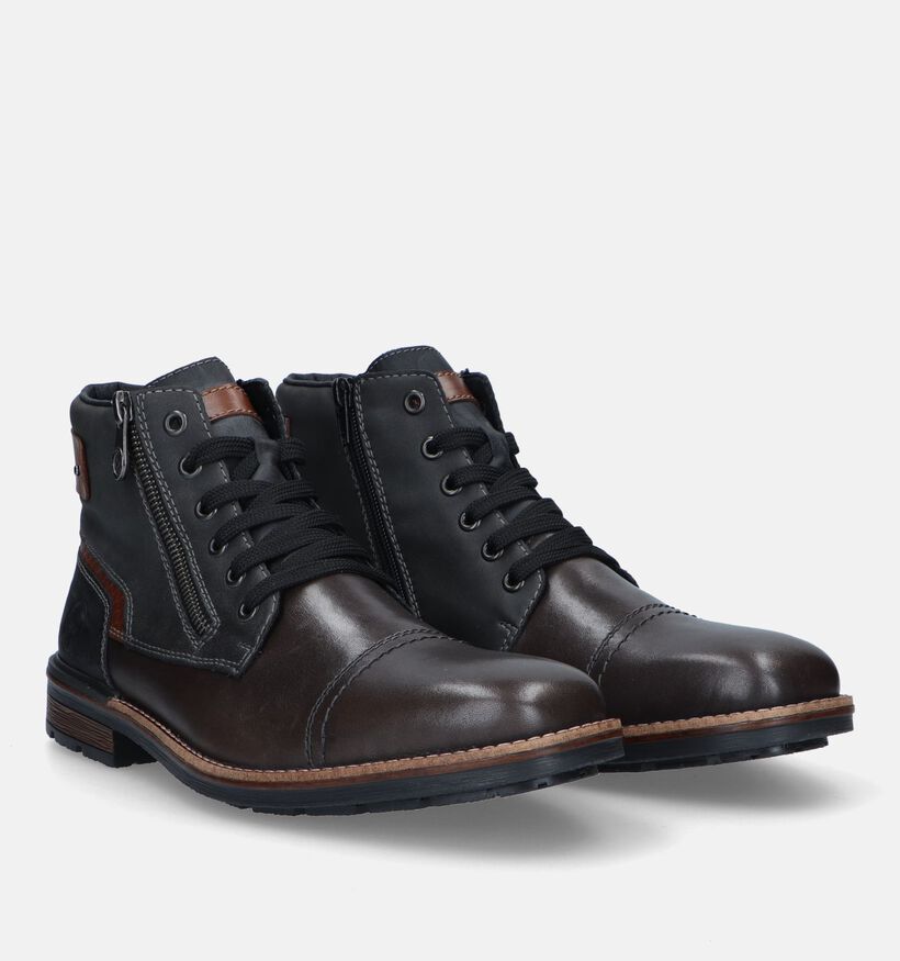 Rieker Grijze Veterboots voor heren (331757)