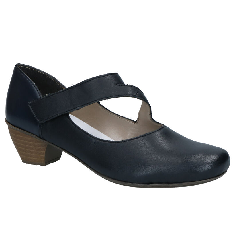 Rieker Blauwe Pumps in leer (271862)