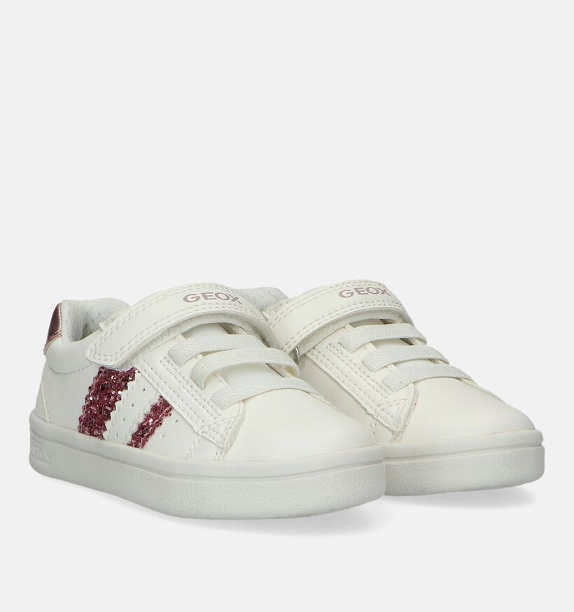 Geox Djrock Witte Sneakers voor meisjes (330114) - geschikt voor steunzolen