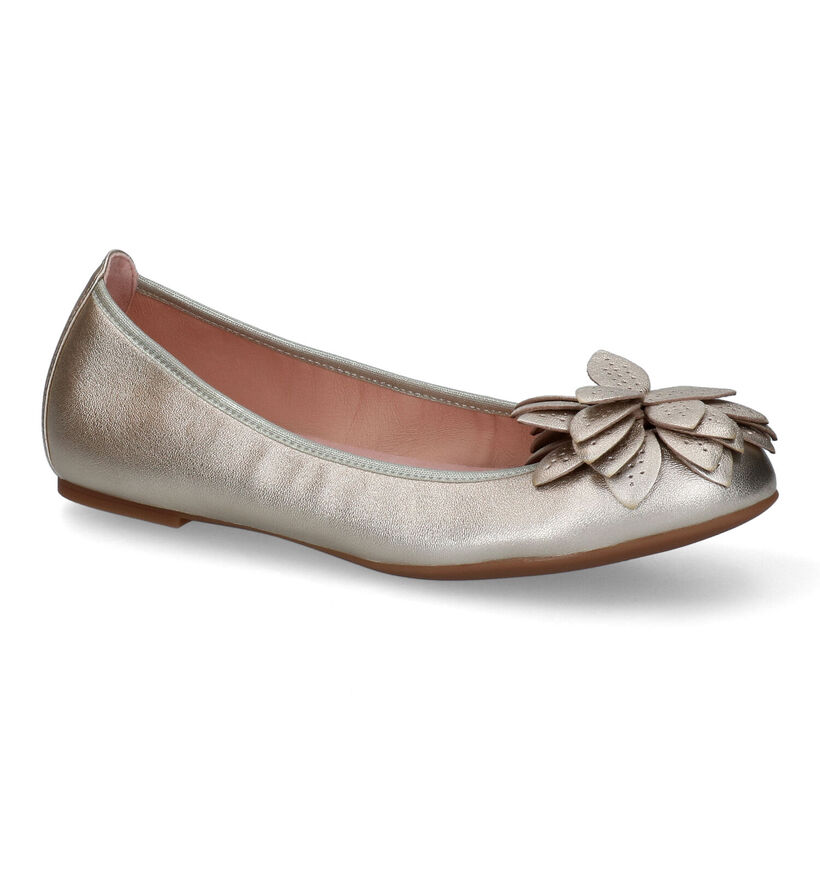 Unisa Arnie Gouden Ballerina's in leer (309695)