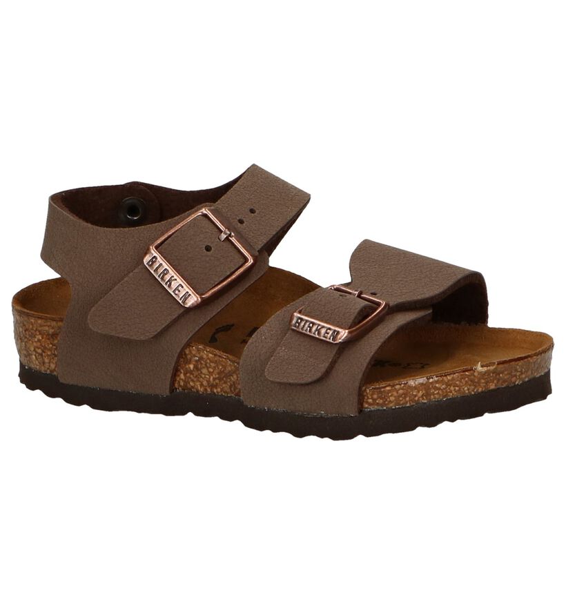 Birkenstock New York  Sandales en Noir pour garçons (338096)