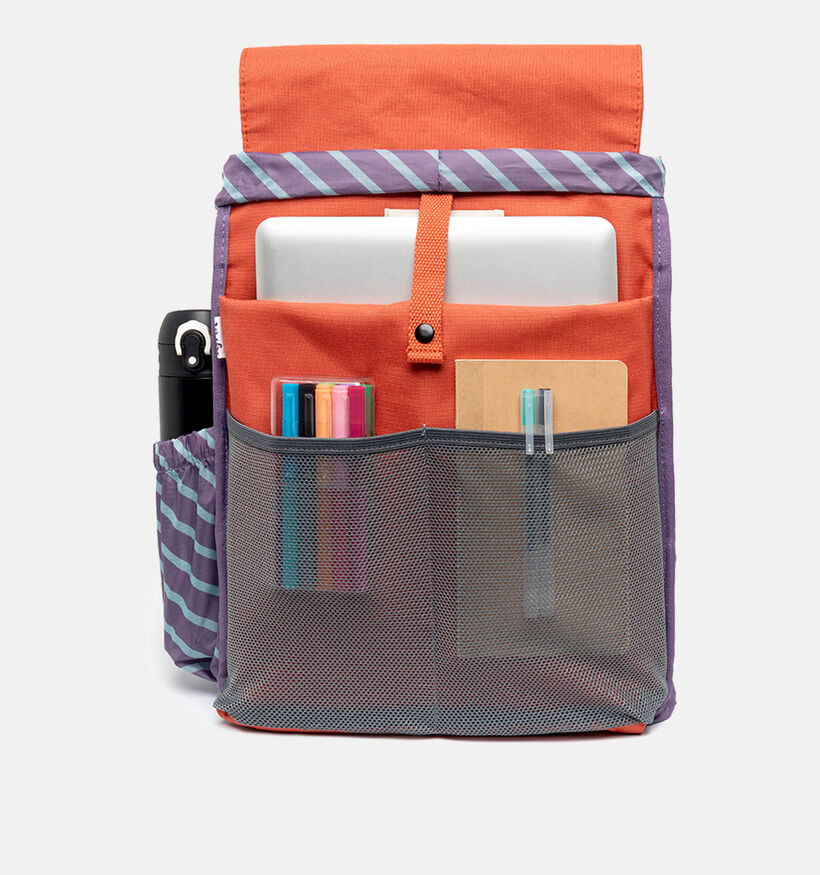 Lefrik Scout Stripes Oranje Rugzak met laptopvak voor heren, dames, jongens, meisjes (345885)