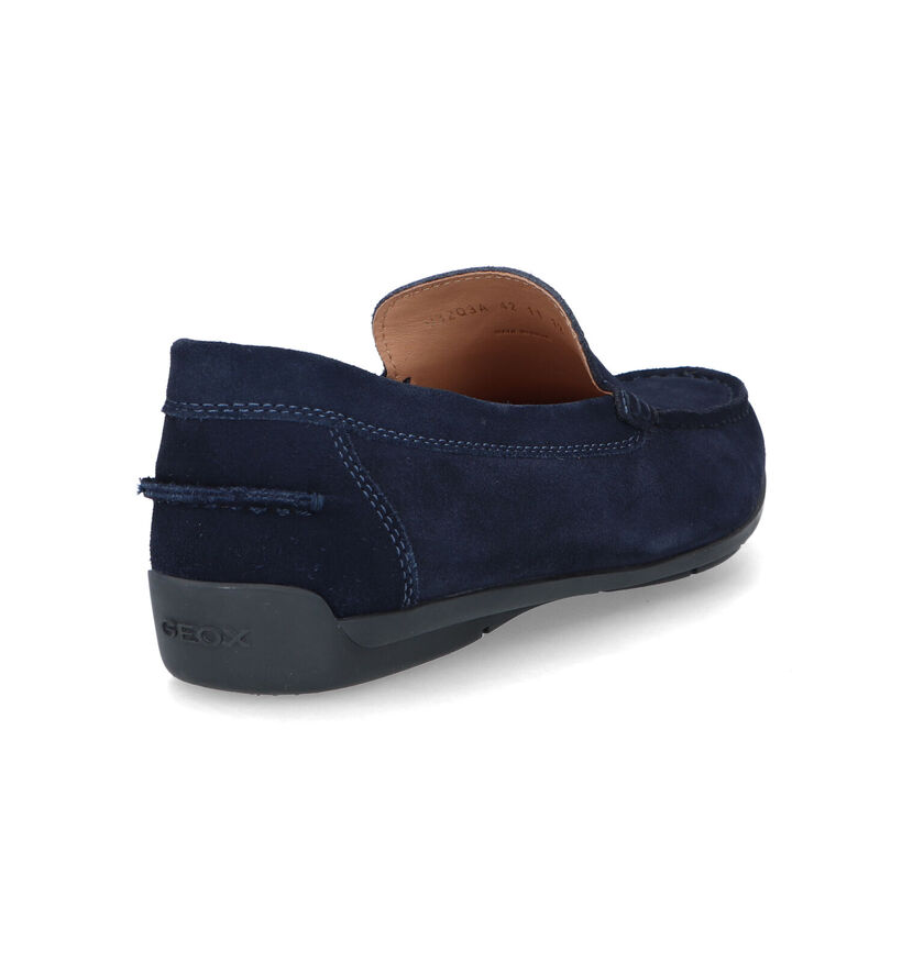 Geox Siron Mocassins en Bleu en daim (326726)