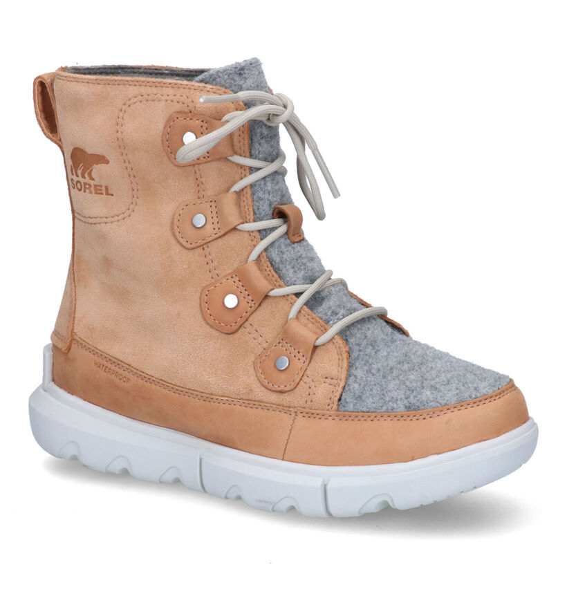 Sorel Explorer II Bottes de neige en Cognac en textile (294162)