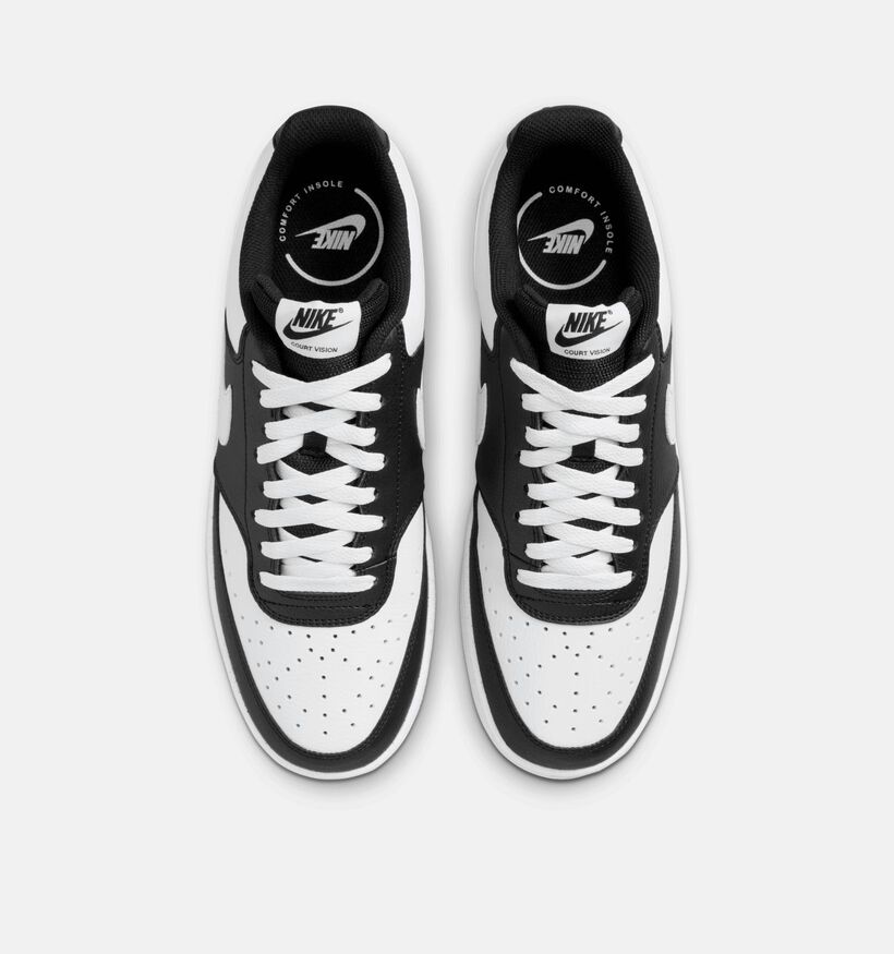 Nike Court Vision Low Zwarte Sneakers voor heren (355897) - geschikt voor steunzolen