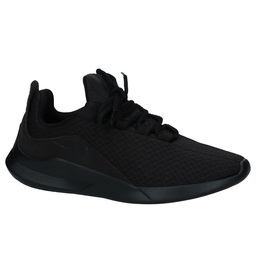 Nike Baskets basses en Noir en textile (238325)