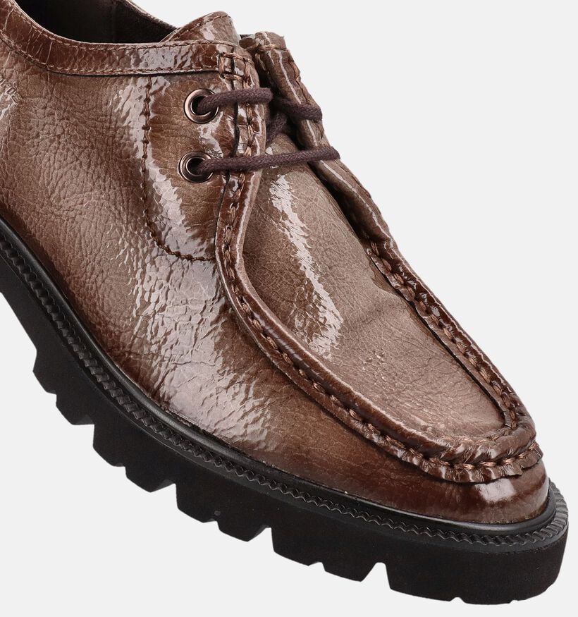 Tamaris Comfort Taupe Mocassins met Veter voor dames (376330) - geschikt voor steunzolen