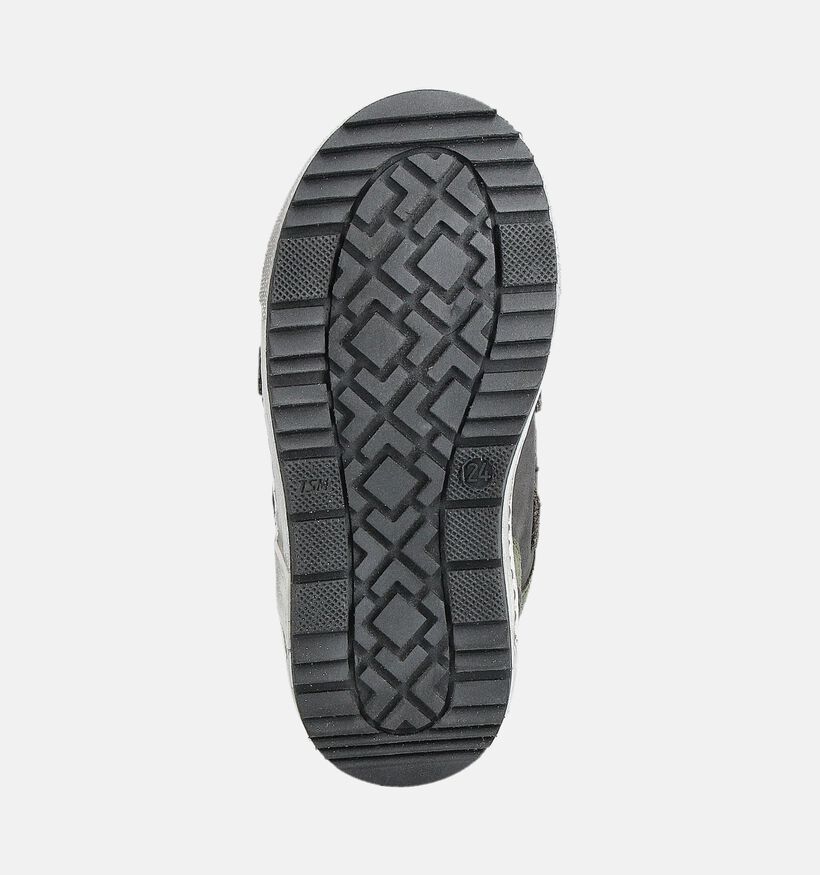 Stones and Bones Donkergrijze/Groene Sneakers voor jongens (361987) - geschikt voor steunzolen