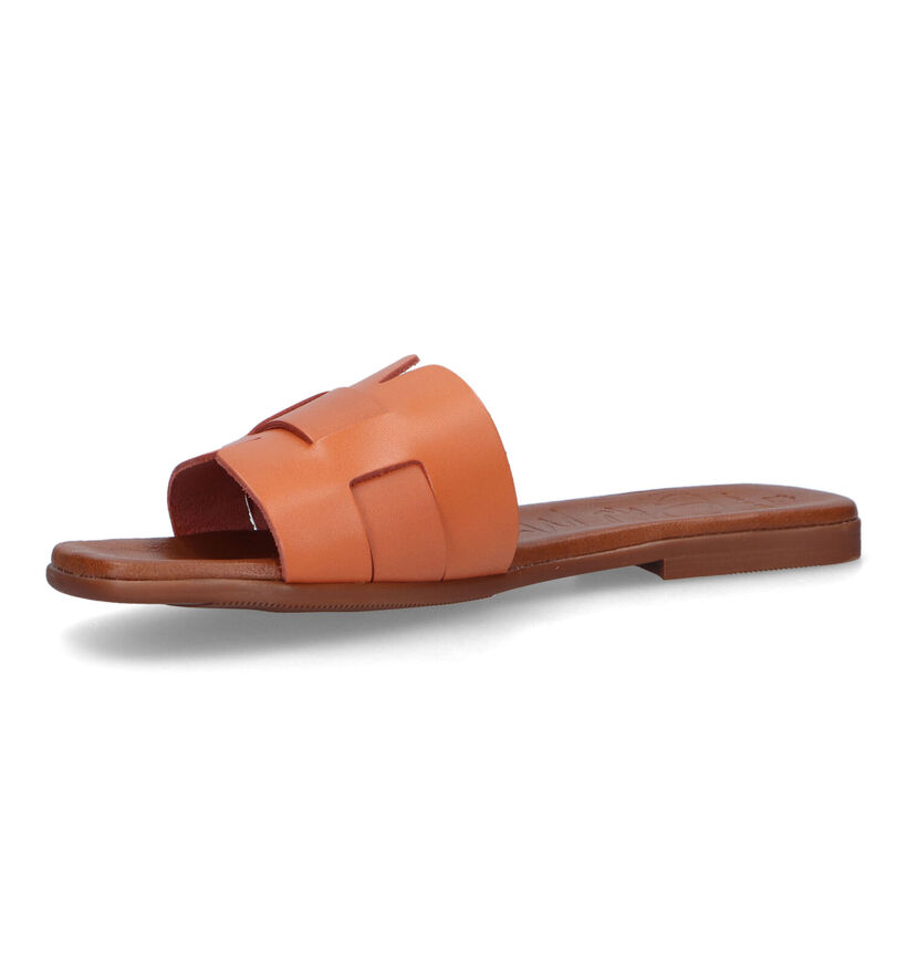 Oh My Sandals Nu-pieds plates en Orange pour femmes (334639)