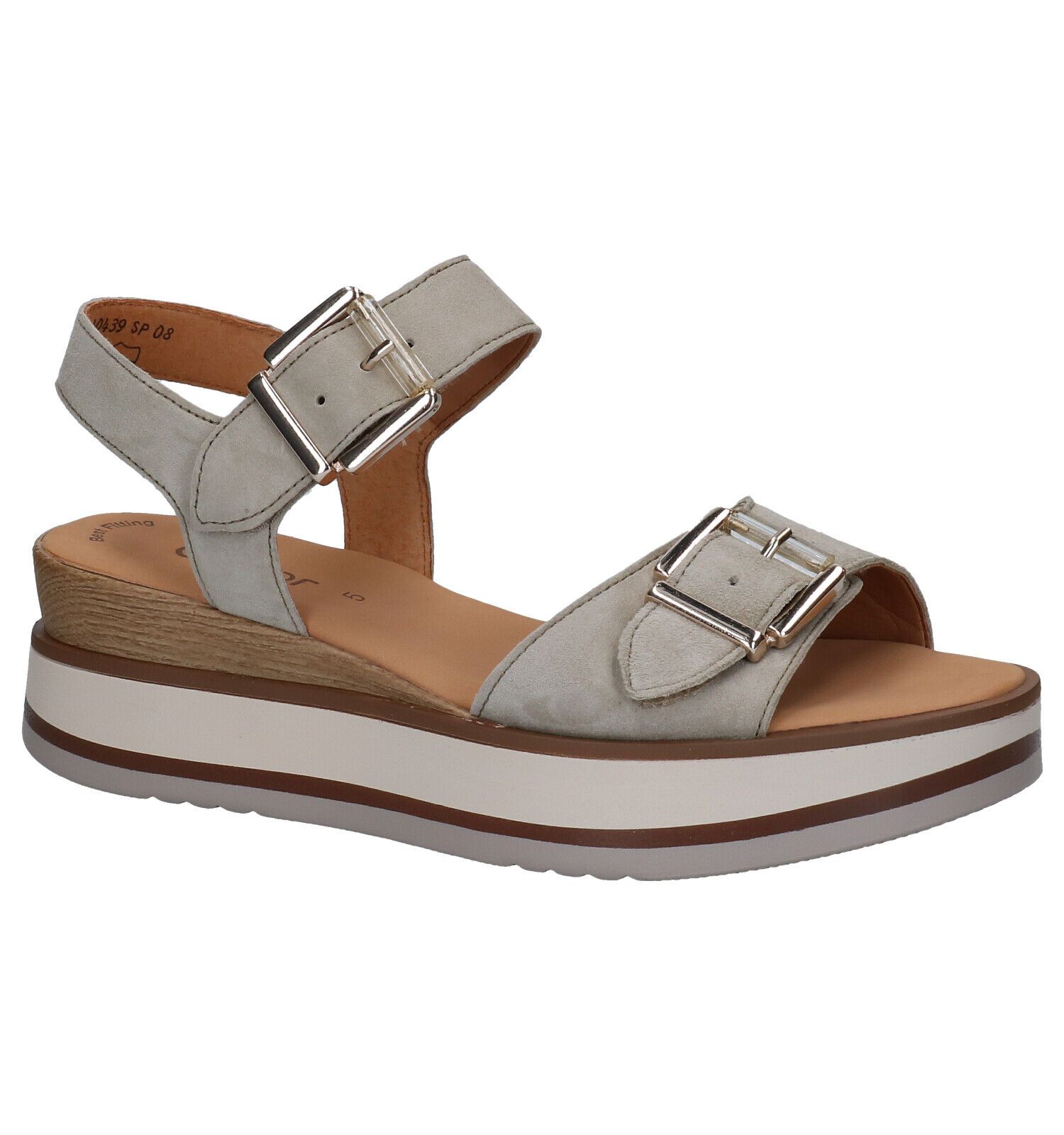 Gabor Best Fitting Taupe Sandalen Dames Sandalen Online op TORFS.BE