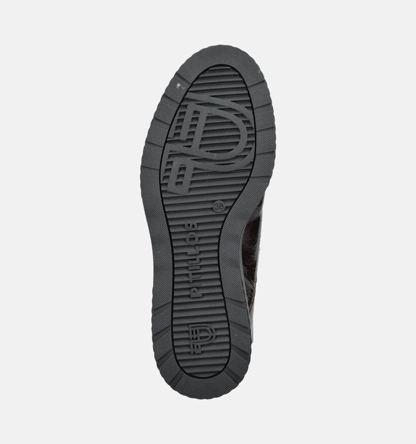Pitillos Donkerbruine Veterschoenen voor dames (379730) - geschikt voor steunzolen