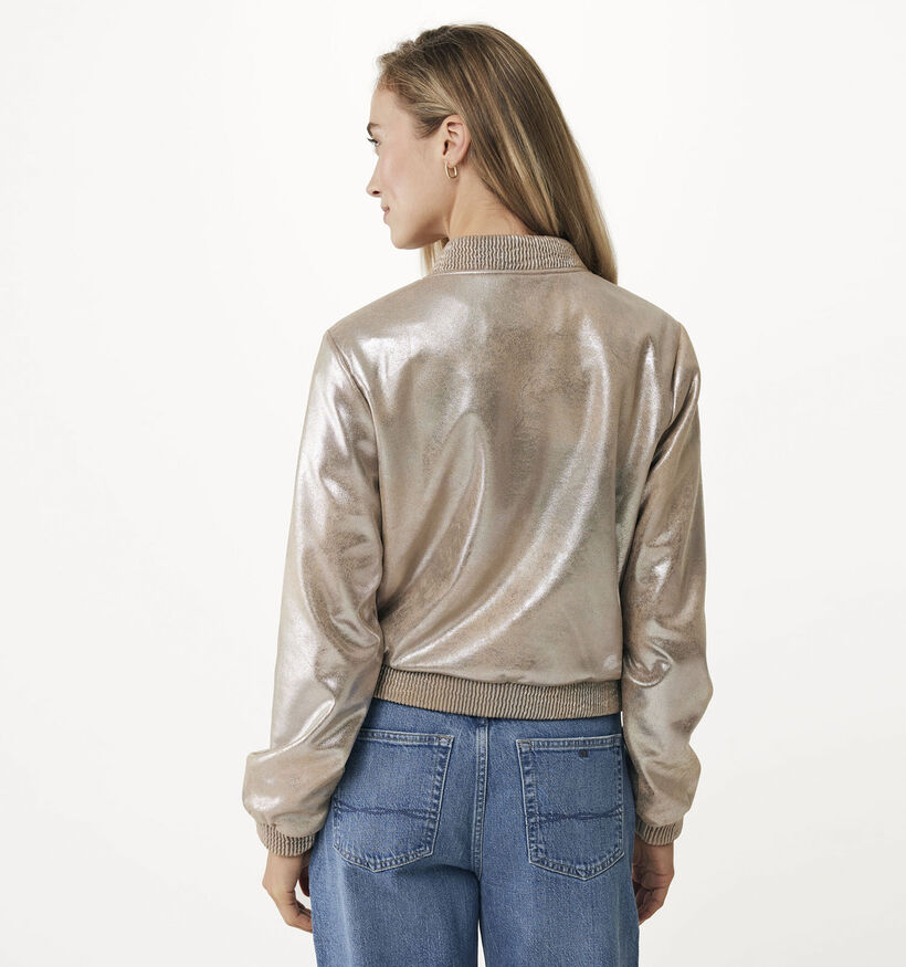 Mexx Shiny Bomber Taupe Jas voor dames (337002)