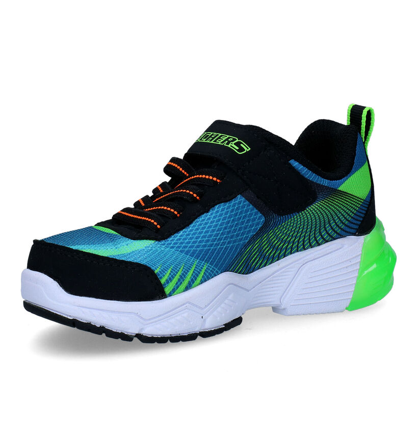 Skechers Thermoflux 2.0 Blauwe Sneakers in stof (294231)