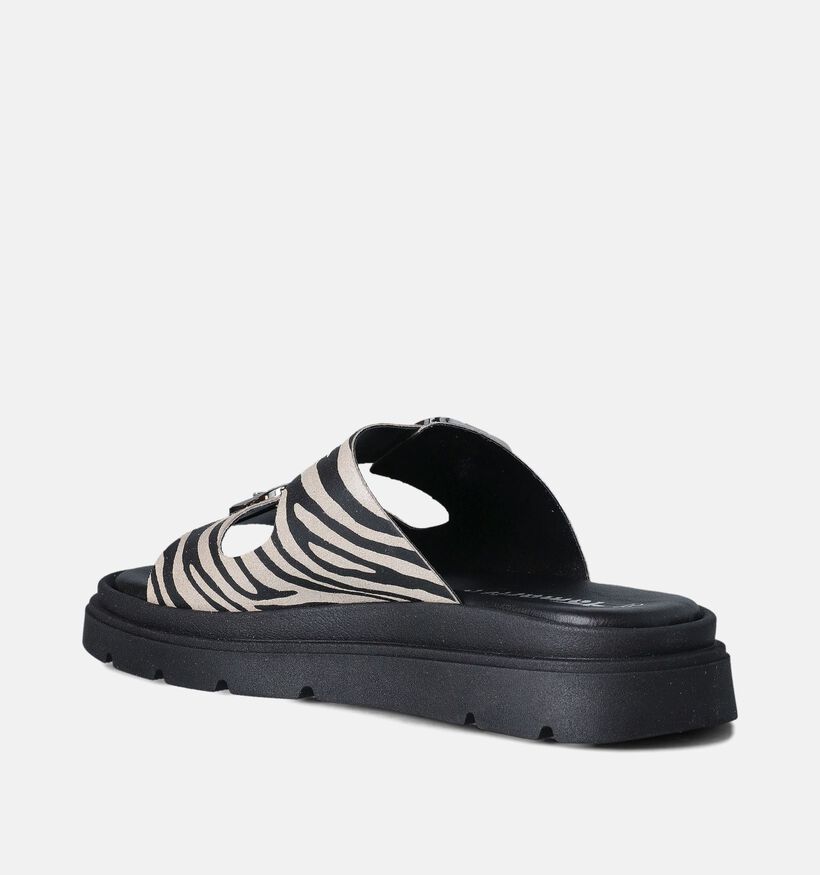 Tamaris Zwarte Platte Slippers voor dames (357722)