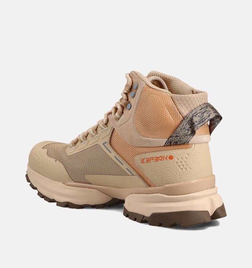 ICEPEAK Alei Beige Wandelschoenen voor dames (361849) - geschikt voor steunzolen