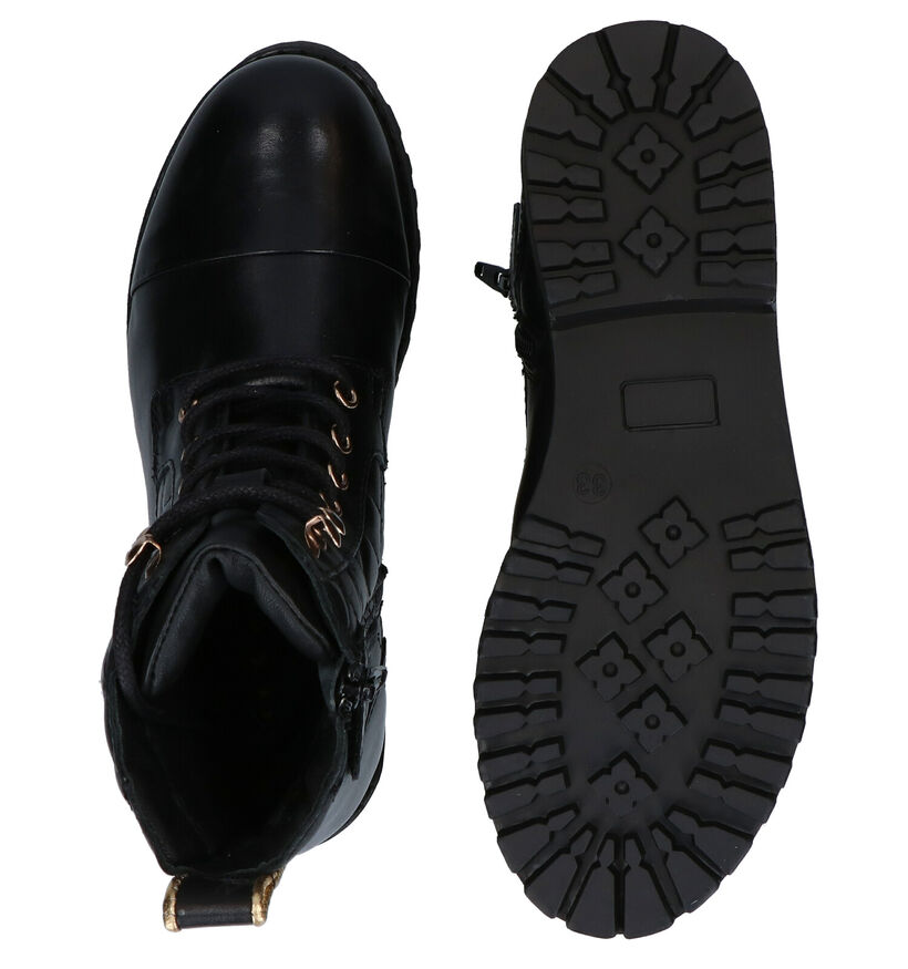 Milo & Mila Chaussures hautes en Noir en cuir (278473)