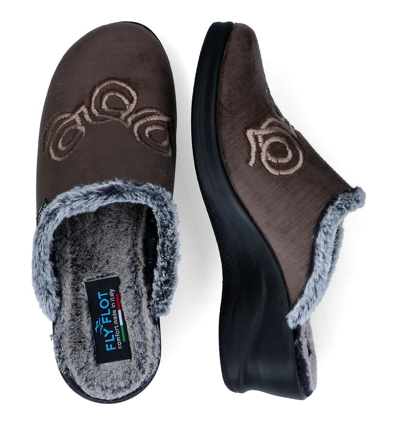 Fly Flot Taupe Pantoffels voor dames (315911)