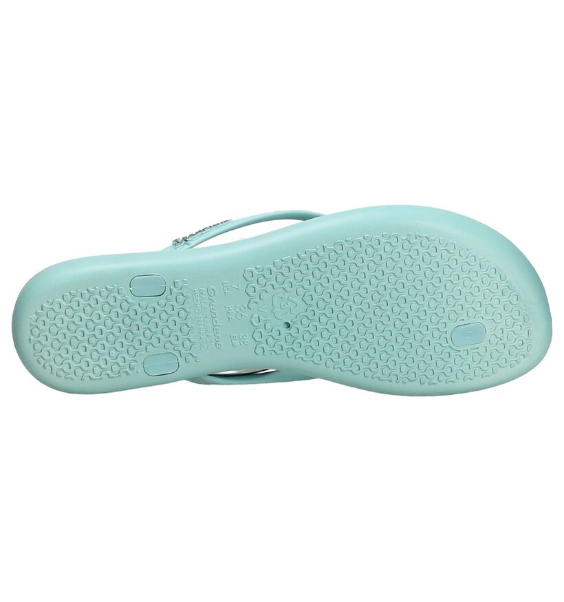 Turquoise Teenslipper Ipanema met Hartje, , pdp