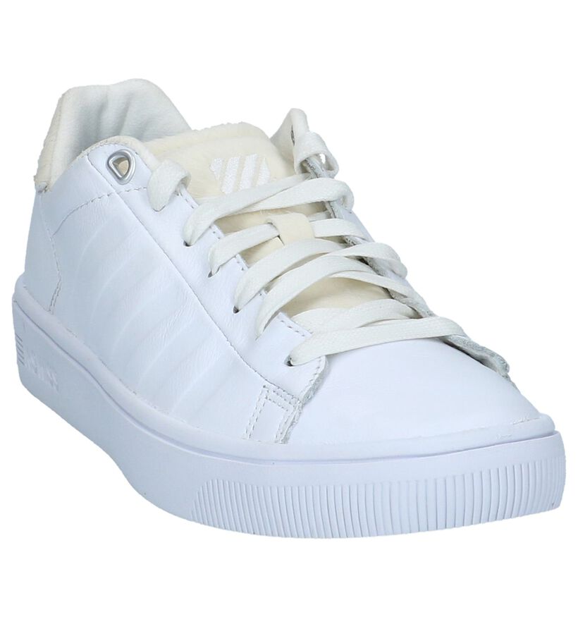 K-Swiss Court Frasco Sneakers Wit in leer (225406)