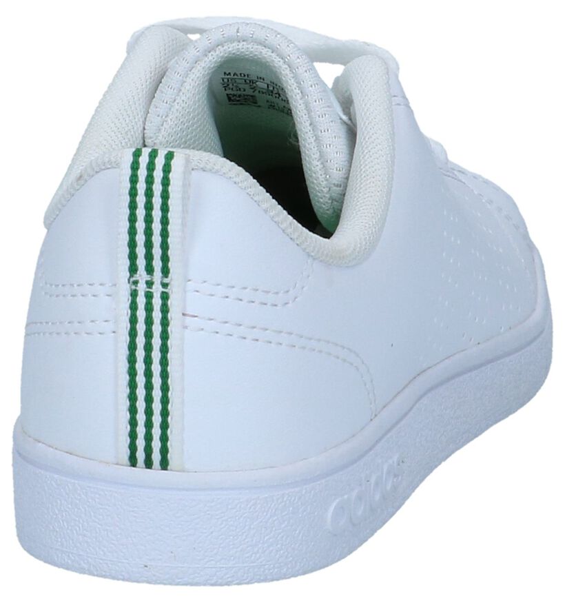 adidas VS Advantage Clean Baskets en Blanc en simili cuir (264225)