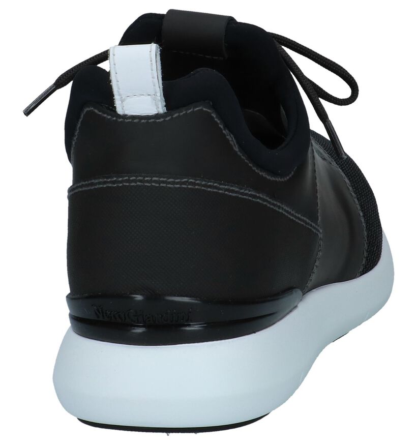 Donkergrijze Slip-on Sneakers NeroGiardini in leer (250212)