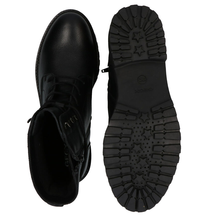 Geox Hoara Bottines en Noir en cuir (278856)