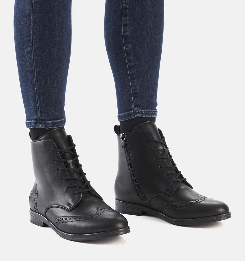 Rieker Bottines à lacets en Noir pour femmes (347434)